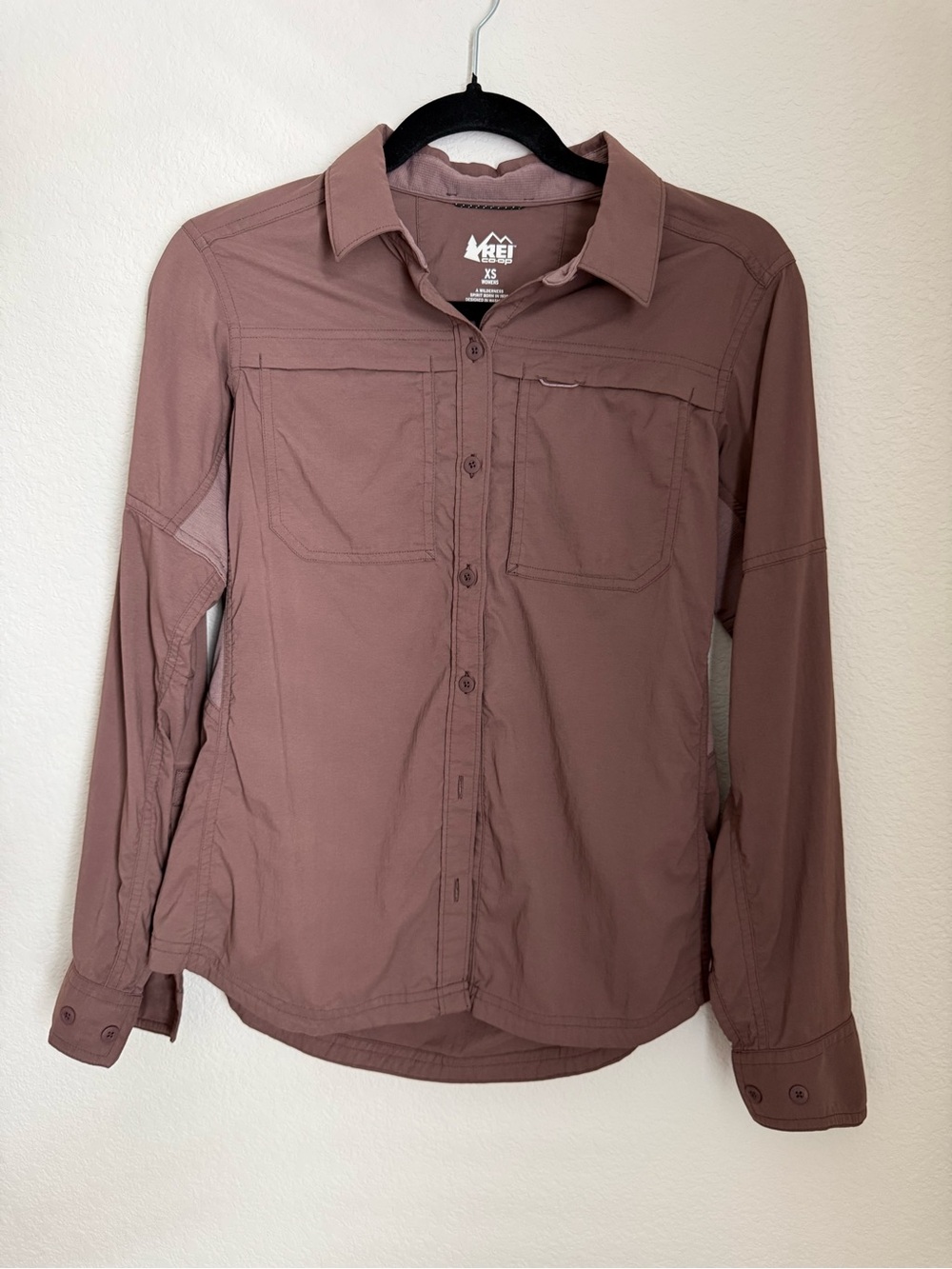 REI | Women's Long Sleeve Button-Up Shirt Jacket - Plum